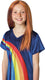 K3 verkleedaccessoire - pruik hanne - met glitter extensions en speld