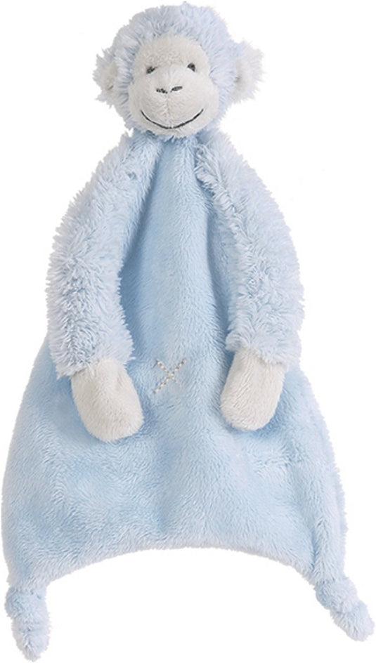 Happy horse aap mickey knuffeldoekje - blauw - baby cadeau
