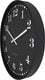 Nextime dickens large – wandklok – 50 cm – plastic – zwart – stil