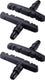 Bbb cycling remblokjes fiets - tristop - velgrem - voor stadsfiets mountainbike - shimano compatibel - v-brake remblokken - zwart - bbs-16