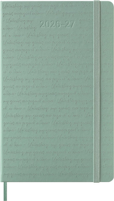 Moleskine 18 maanden agenda - 2026 27 - wekelijks - large - harde kaft - sage groen
