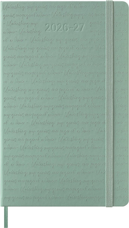 Moleskine 18 maanden agenda - 2026 27 - wekelijks - large - harde kaft - sage groen