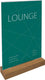 Sigel - tafelstandaard - a4 - eiken voet - glashelder acryl 1.5mm - si-ta256