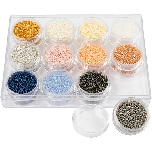 Creativ company https: www.cchobby.nl rocailles-d-1-7-mm-afm-15-0-gatgrootte-0-5-0-8-mm-pastelkleuren-12x15-gr-1-doos