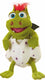 Living puppets kleine gregor in het ei | handpop draakje van 36 cm | klapmondprincipe | geschikt voor kinderen en volwassenen | handopening onderaan, pop bespeelbaar via het ei