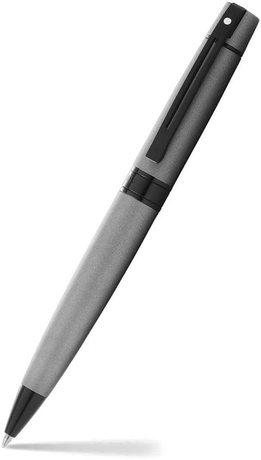 Sheaffer balpen - 300 - mat grijs en zwart - penpunt m - schrijfkleur zwart - sf-e2934551