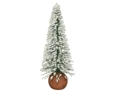 Decoris mini kerstboom met sneeuw dia7x22cm
