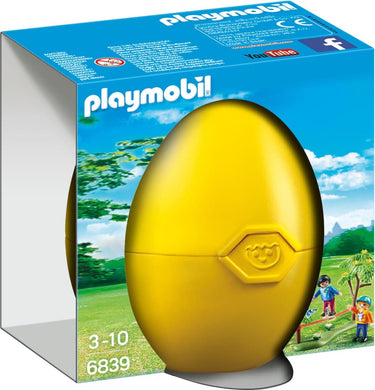 Playmobil ei met 2 kinderen met slackline