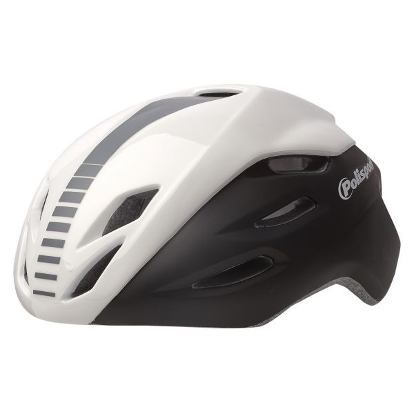 Load image into Gallery viewer, Polisport helm Aero Road mat wit glans wit grijs L 58-61cm
