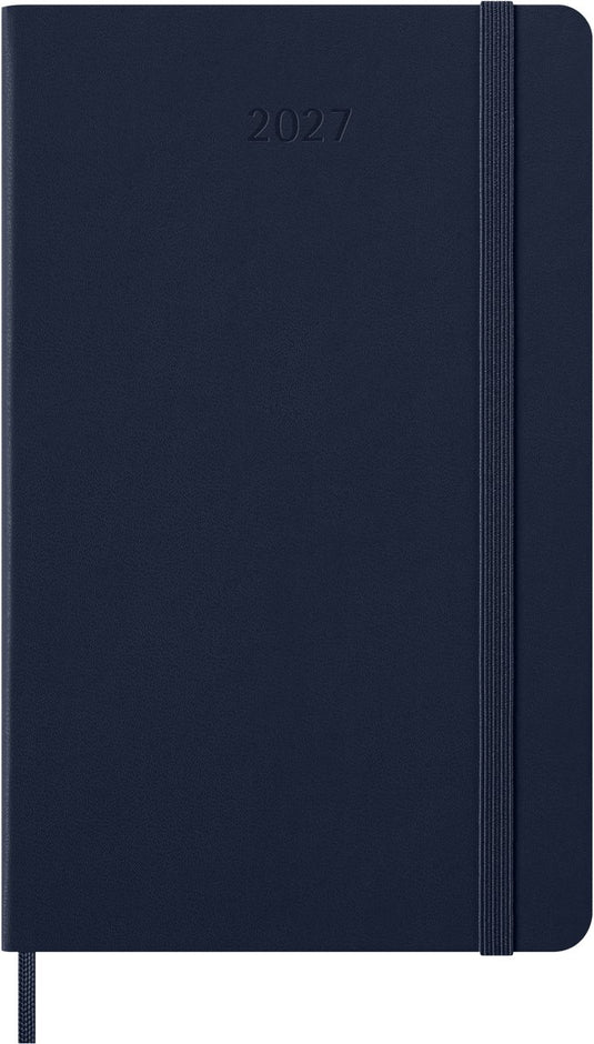 Moleskine 12 maanden agenda - 2027 - wekelijks - large - harde kaft - saffier blauw