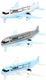 Toi-toys vehicool airbus vliegtuigen - 3st.