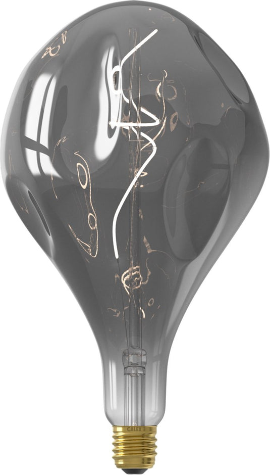 Calex organic evo xxl titanium - e27 led lamp - filament lichtbron dimbaar - 6w - warm wit licht
