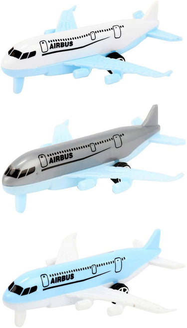 Toi-toys vehicool airbus vliegtuigen - 3st.
