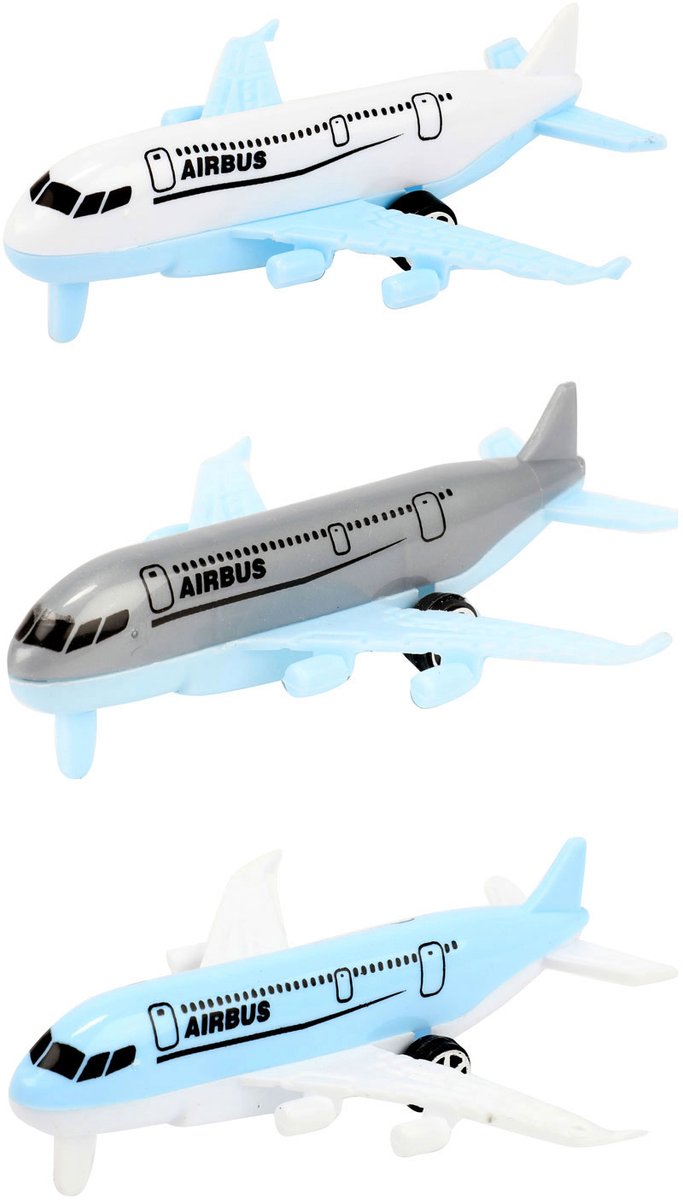 Load image into Gallery viewer, Toi-toys vehicool airbus vliegtuigen - 3st.
