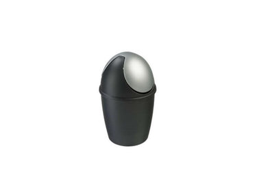 Sunware tiglio tafelafvalbak met swing deksel 1.5 liter zwart diameter14x22cm