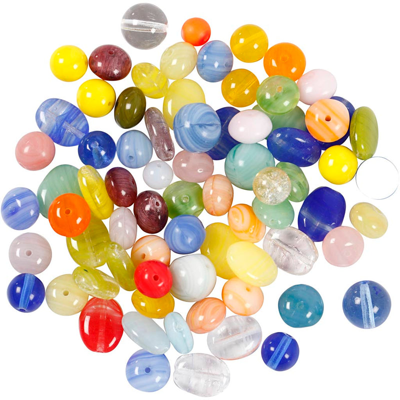 Afbeelding laden in galerijviewer, Https: www.cchobby.nl glazen-kralen-rond-ovaal-cirkel-d-6-13-mm-gatgrootte-0-5-1-5-mm-diverse-kleuren-350-gr-1-doos
