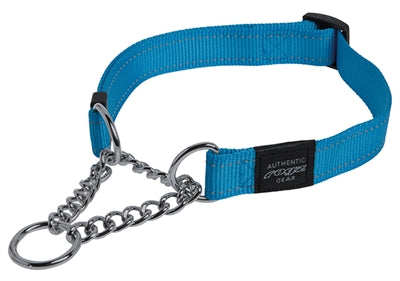 Rogz for dogs lumberjack halfslip halsband turquoise