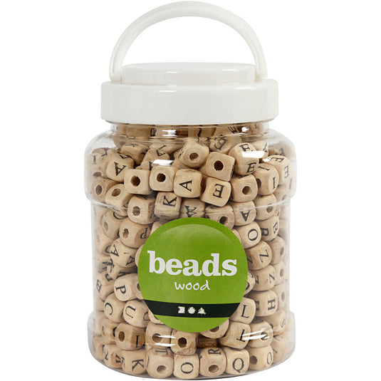 Creativ company houten letter kralenset, 400st.