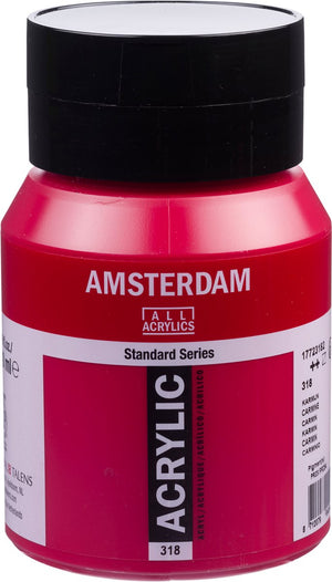 Amsterdam standard series acrylverf pot 500 ml karmijn 318