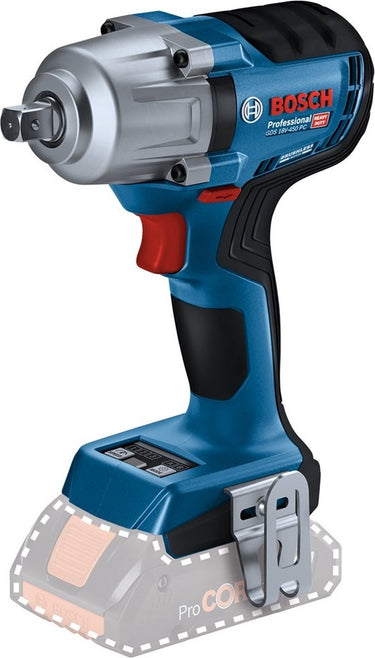 Bosch professional gds 18v-450 pc accu slagmoersleutel 450nm 1 2 borgpin 18v basic body - 06019k4100
