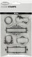 Creativ company cc silicone stempels lijsten ornamenten 15,5 cm