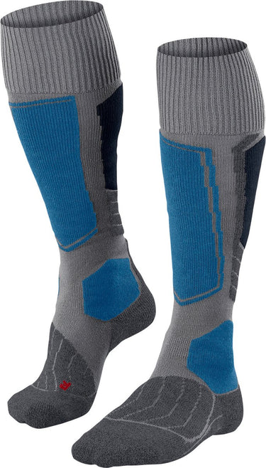 Falke sk1 warm dik wol functioneel materiaal skisokken heren grijs - maat 46-48