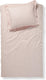 Damai linea - dekbedovertrek - 140x200 220 cm - eenpersoons - blush + 1 kussensloop 60x70