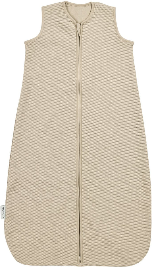 Meyco baby studio collection classic baby slaapzak - sand - 110cm - 1.0 tog