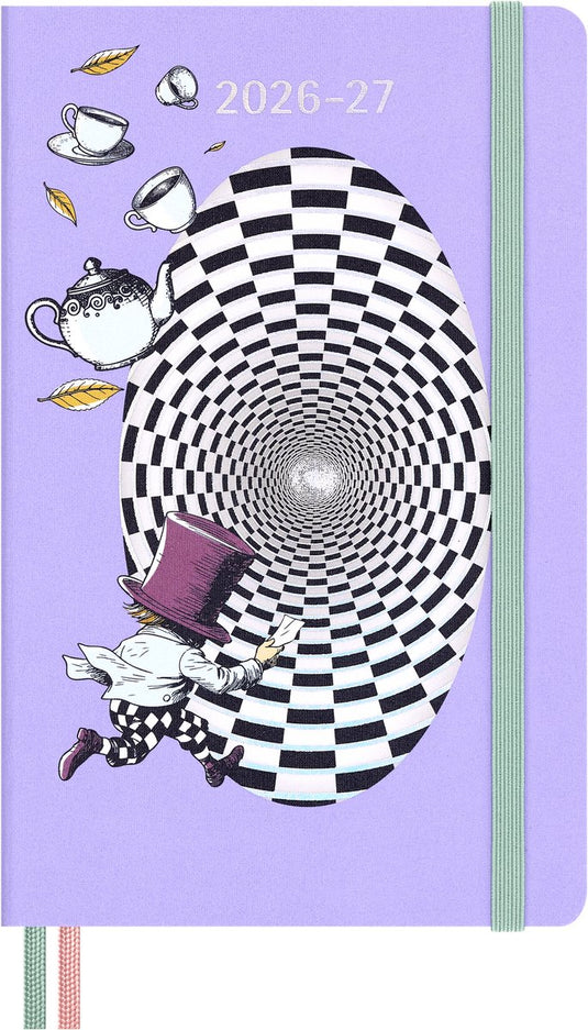 Moleskine 18 maanden agenda - 2026 27 - alice in wonderland - wekelijks - large - mad hatter