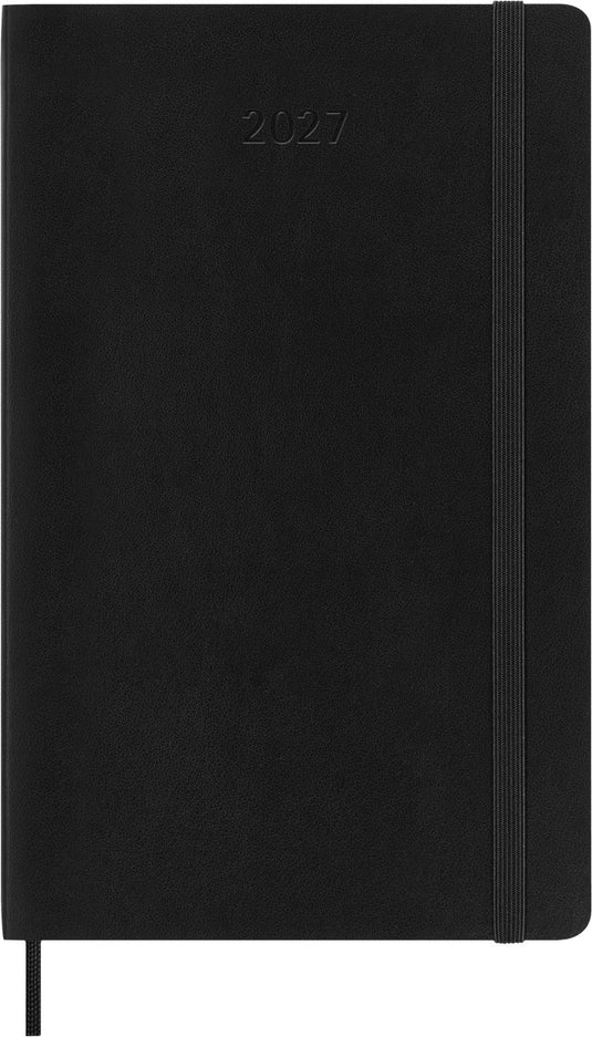 Moleskine 12 maanden agenda - 2027 - wekelijks horizontaal - large - zachte kaft - zwart