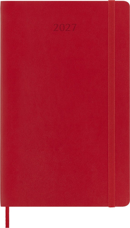Moleskine 12 maanden agenda - 2027 - wekelijks - large - zachte kaft - rood