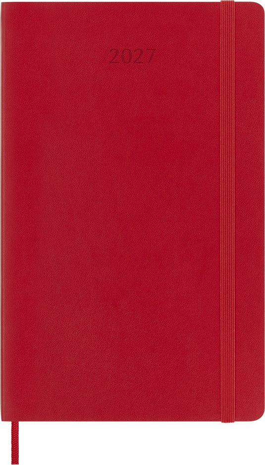 Moleskine 12 maanden agenda - 2027 - dagelijks - large - zachte kaft - rood