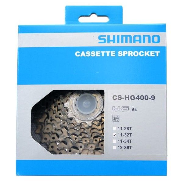 Afbeelding laden in galerijviewer, Shimano cassette 9V 11-32 CS-HG400 Deore CSHG4009132
