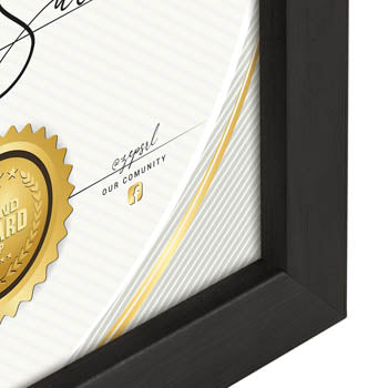 Load image into Gallery viewer, Zep v4721b certificate black 21x29,7 cm
