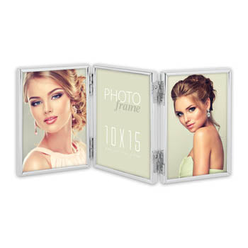 Load image into Gallery viewer, Zep 120ts01-4r silver frame triple 3x10x15 cm
