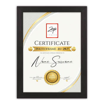 Zep v4729b certificate black 29,7x42 cm