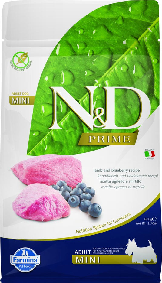 Farmina n d prime hondenvoeding lam small breed 800 gr.