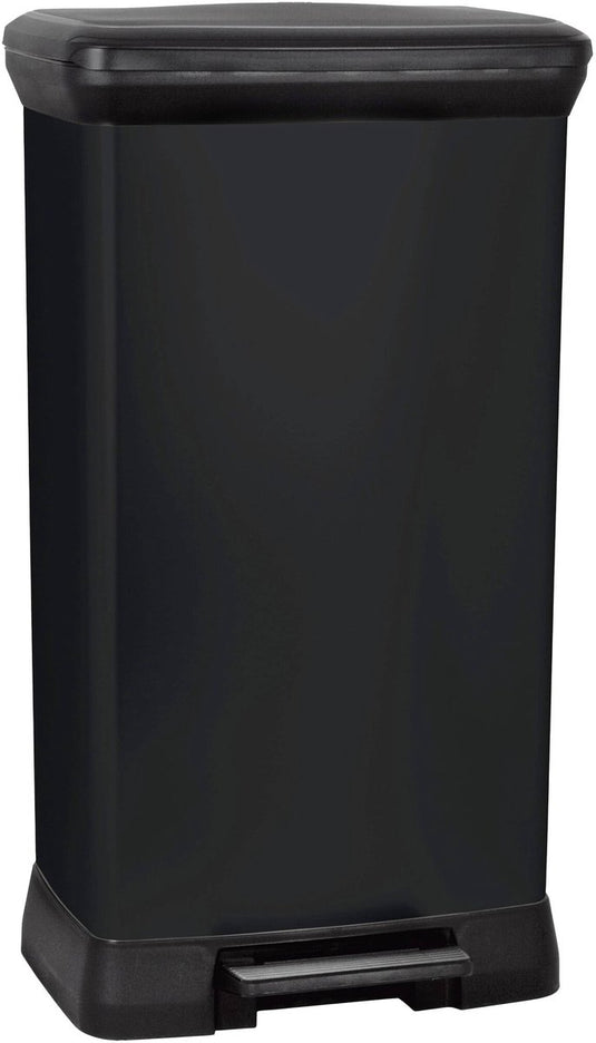Curver decobin prullenbak - 50l - 39x29x72 cm - zwart