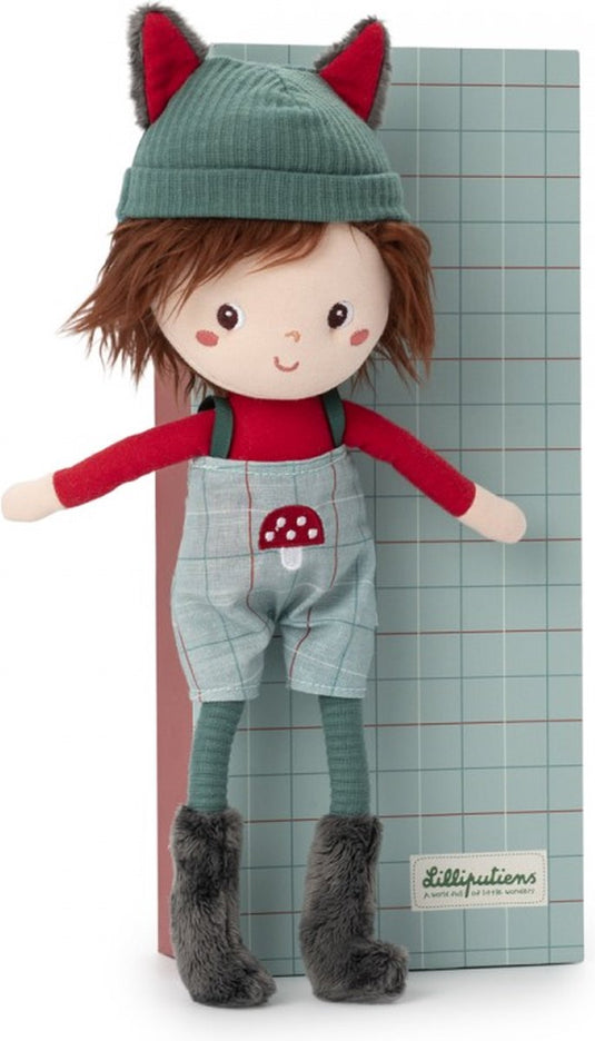 Lilliputiens - knuffelpop louis - zachte knuffelpop geleverd in een geschenkdoos - de pop is 32 cm groot - geschikt vanaf 2 jaar