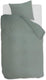 Ambiante cotton uni dekbedovertrek - effen - eenpersoons - 140x200 220 cm - groen