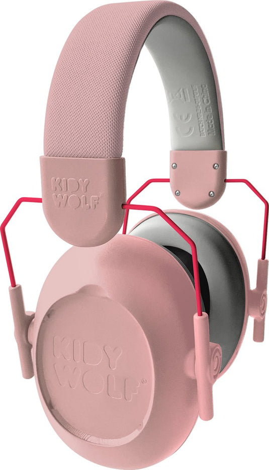 Kidywolf kidynoise kinder gehoorbescherming roze – 25db geluidsreductie, opvouwbaar verstelbaar, 5+