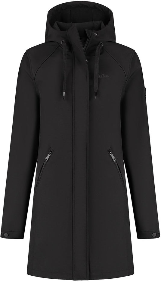 Kjelvik outdoorjas mila zwart