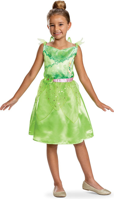 Disguise disney - tinker bell, tinker bell jurk classic , maat s (5 - 6 jaar), meisjes