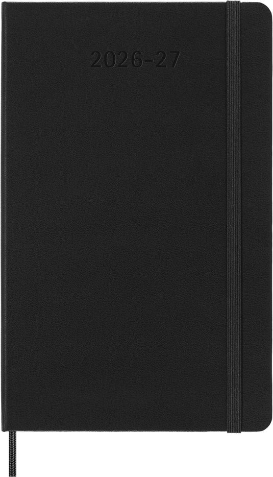 Moleskine 18 maanden agenda - 2026 27 - wekelijks horizontaal - large - harde kaft - zwart