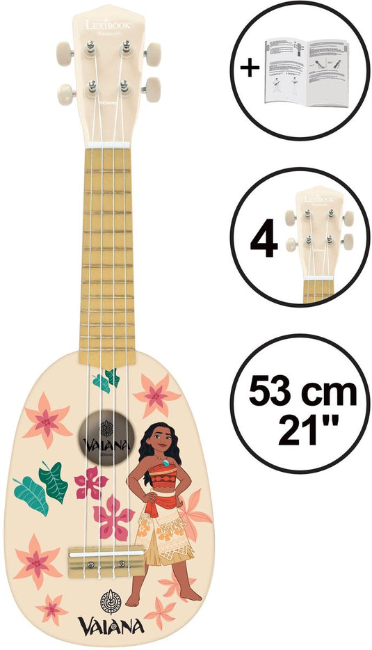 Lexibook ukulele vaina en bois avec cordes en nylon - 53 cm