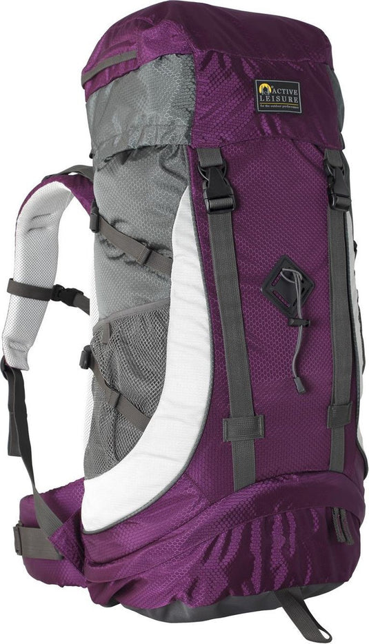 Active leisure mountain guide 55 - backpack - aubergine silver grey