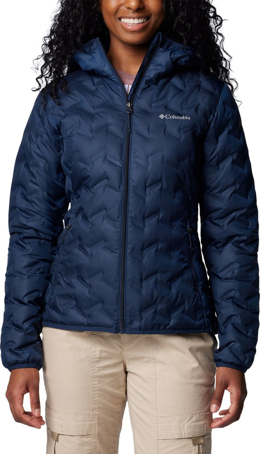 Columbia delta ridge™ ii down hooded jacket women's outdoorjas - collegiate navy - maat l