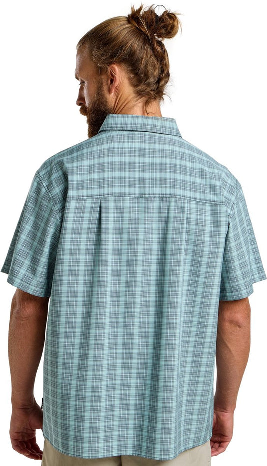 Jack wolfskin meseta shirt men - outdoorblouse - heren - check dark navy - maat m