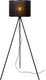 Lucide tagalog - vloerlamp - ø 55 cm - 1xe27 - zwart - japandi