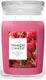 Yankee candle - red raspberry large jar geurkaars - 90 branduren - twee lonten